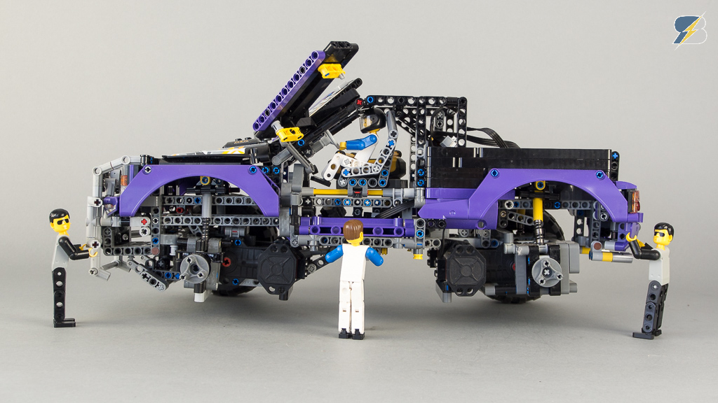 lego technic with motors