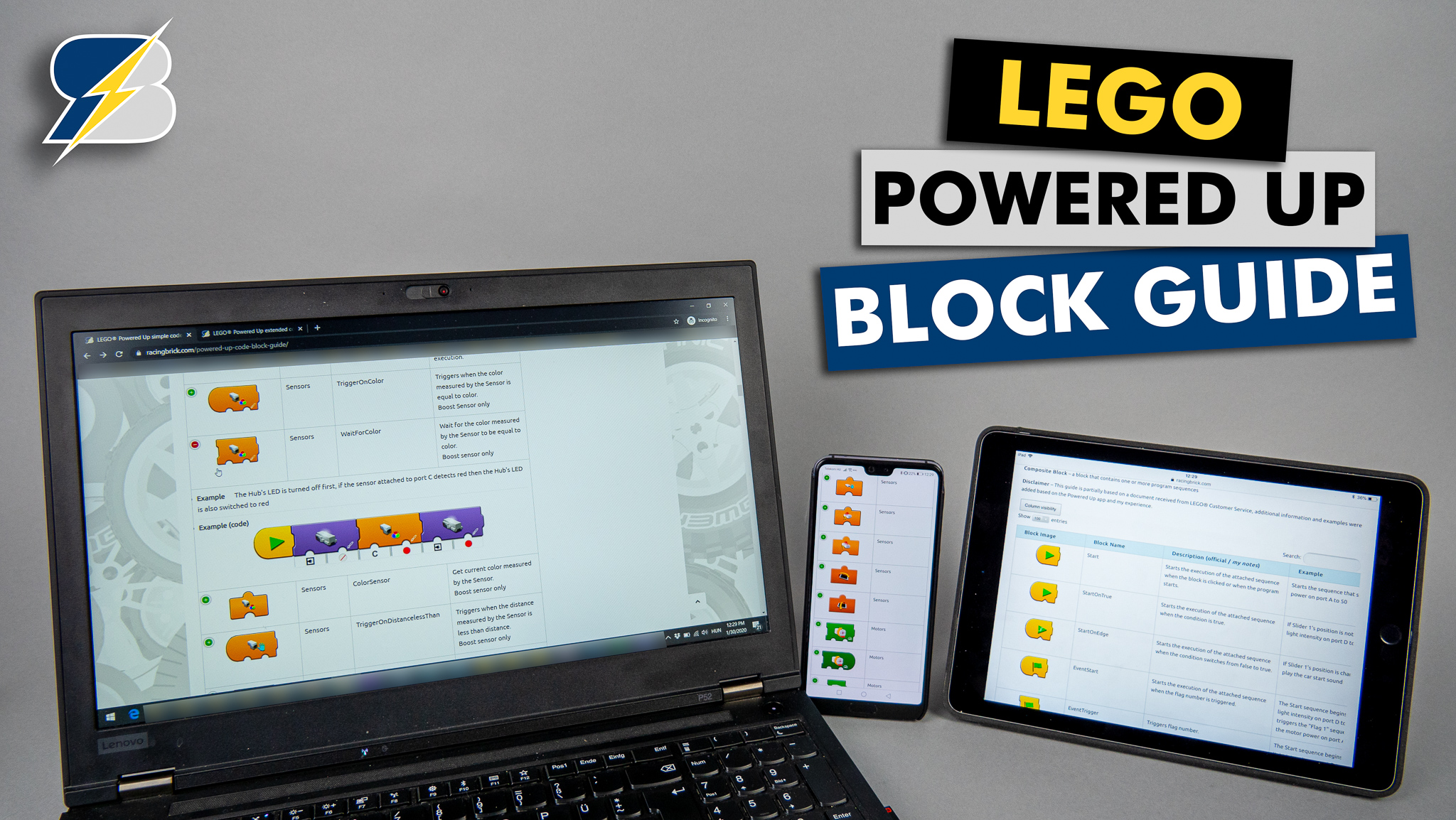 LEGOÂ® Powered Up simple code block guide - RacingBrick